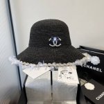 Chanel香奈儿拉菲草帽 ，纯手工钩织，高端定制，头围57Cm