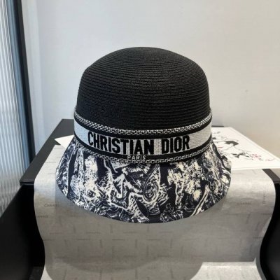 dior迪奥新款盆帽 草帽 头围57Cm