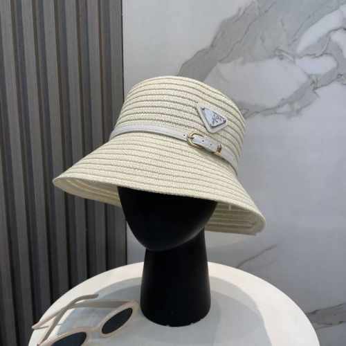 prada普拉达 草帽 名媛风盆帽 高级细草制作 高端定制 头围57Cm