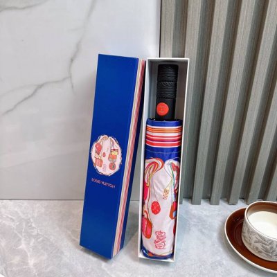 Lv 路易威登三折防晒睛雨伞 2570夏季新款 全自动折叠晴雨伞 内里黑色涂层防晒有效阻隔紫外线99% Upf 50 所以能起到伞下体感降温的效果 有效隔热 高