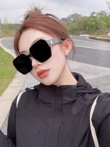 Celine塞林 2025新款 欧美方形大框凯旋门大脸墨镜女遮阳防晒凹造型户外防紫外线太阳镜