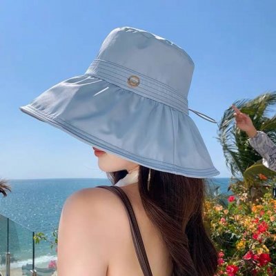 Dior迪奥 春夏季新款大帽檐渔夫帽，可折叠很好搭配，出街必备