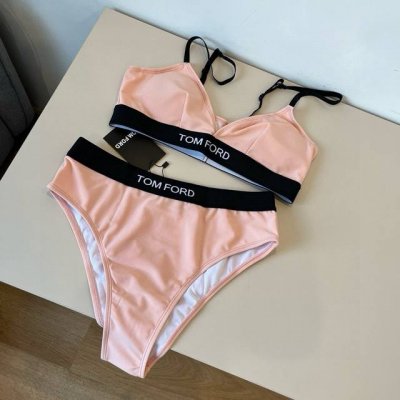 P Tomford新款比基尼中古套装 吊带背心 三角打底裤分体泳衣 S M L X L