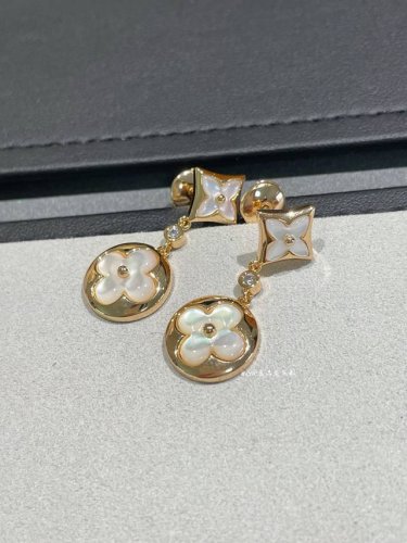 Lv家双花耳拍 白贝母款