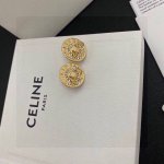 Celine 思琳 手扣款 耳钉 个性设计风格 法式文艺小众小清新专柜同步 1:1带标 法国时尚潮流百搭款 金色饰面黄铜材质 9.25银针.