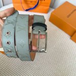 l0Uis Vuitt0N 今季新品 驴家男士原單腰帶 寬度35毫米 定制帆布内衬双面进口头层小牛皮 搭配全新开模针扣 皮带穿孔饰有五金 经久耐用 百搭款