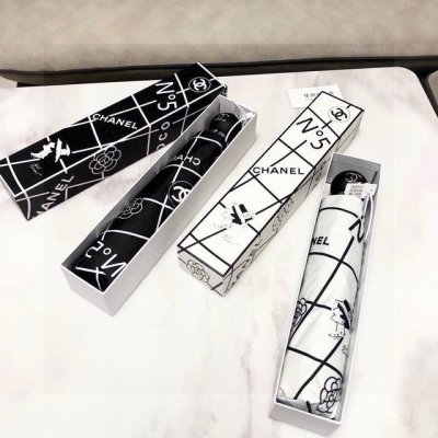Chanel 香奈儿 Coco5号 三折自动折叠晴雨伞 选用台湾进口Uv防紫外线伞布 原单代工级品质