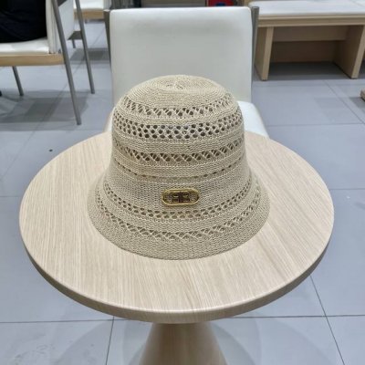 Balenciaga巴黎世家花纹条纹休闲复古时尚百搭街头出游盆帽渔夫帽画家帽新款