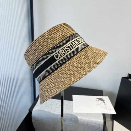 dior迪奥新款渔夫帽 遮阳草帽 头围57Cm