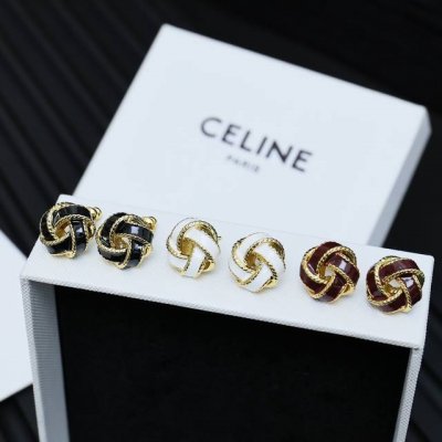 Celine凯旋门同心结珐琅耳钉preclous新品 简单时尚 火爆款出货 设计独特 前卫 美女必备款