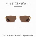 Maybach迈巴赫 Model：The Character Ii Size：58口18-140