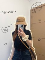特 配防尘袋 Gucci古驰 2025新款男女款桶帽渔夫帽 百搭日常款 出街必备