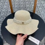 chanel香奈儿 新款小香风密织度假风盆帽草帽，出街旅行单品
