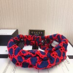 上新Gucci古驰 针织拼色镂空发带