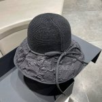 塞琳Celine渔夫帽女早春夏季时尚防晒帽大檐遮脸百搭休闲遮阳帽防紫外线帽子