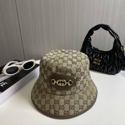 原单品质 gucci古奇渔夫帽官网新品Gucci渔夫帽火爆来袭 工艺非常精美 高档大气上档次 低调奢华 方便携带 跑量