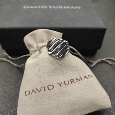 上新。David Yurman 17Mm 银色波浪戒指 尺寸：美号，6-7-8-9，四个号 编号Dyjz-059