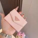 prada普拉达风琴包 卡包零钱包两用 超纤材质
