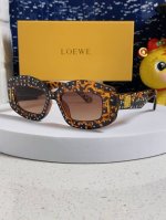 Loewe 罗意威 2025新款镶钻太阳镜男女个性凹造型高级感墨镜 女士太阳镜片