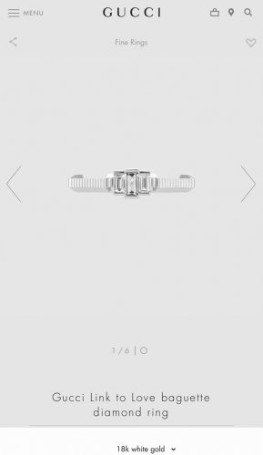 新款 Gucci 戒指，原版1:1定制 奢侈 简约时尚 超耐看。 码数：6一11