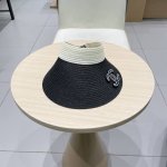 Chanel空顶草帽遮脸韩版潮防晒太阳帽百搭沙滩遮阳帽时尚帽子女夏天