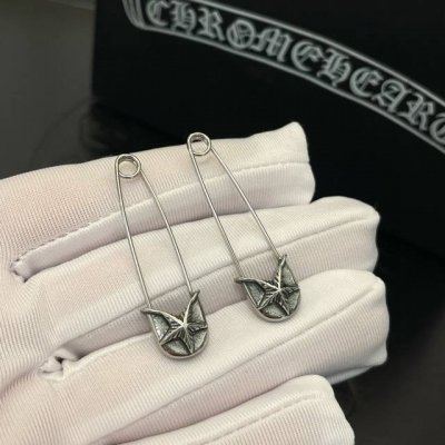 Chrome Heart 克罗心别针耳钉耳环 手工一比一制作 古银风格 专柜原版