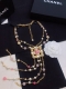 p170 Chanel 小香 甜美风 2022年新款 粉色 粉嫩 系琉璃珠流苏 项链 长款毛衣链 超级无敌女神气质 风 小清新搭配 精选原版一致材质 一比一 原