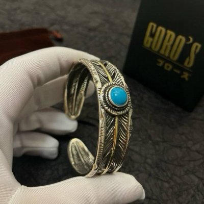 新品上架 Goro’S高桥吾郎羽毛松石手镯 顶级版本 认准独家拍摄 主攻高端市场 绝对区别普通版本！图片产品细节与Zp一致！原版制作工艺 精工品质 纯手工打造
