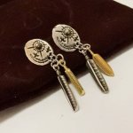 新品上架 Goro’S高桥吾郎复古点金羽毛耳钉，顶级版本 认准独家拍摄 主攻高端市场 绝对区别普通版本！图片产品细节与Z批一致！原版制作工艺 精工品质 纯手工打