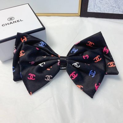 chanel小香 chanel发夹 绸缎蝴蝶结发夹弹簧夹版型立体气质时尚百搭小仙女必入单品 闭眼入推荐款 单个