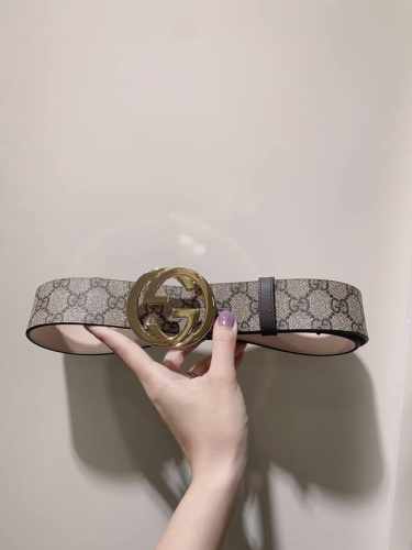gg Supreme帆布腰带，饰以互扣式双 G 带扣4.0Cm 顶级P210