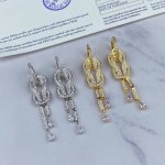 热卖主推款Fred新款 V金电咪金新品发布火爆费雷德大号八字扣耳环大牌 时尚 精致高端定制～ 电镀18K金工艺 精工微镶 网红达人 时尚一族必备单品 美到爆 超