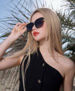 P100 Gucci 2025开春新款 潮流爆款 时尚方框偏光太阳镜 高品质 佩戴舒适 网红潮款墨镜 女士高清尼龙偏光太阳镜 高品质Tr镜框 型号：G752