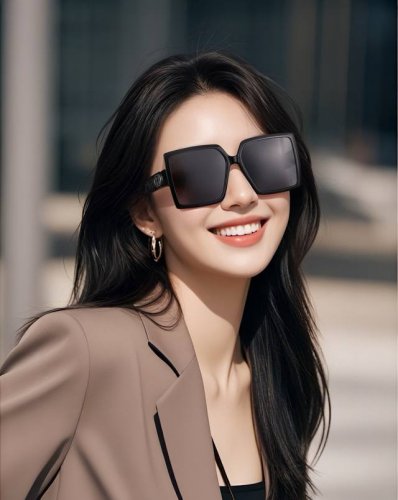 p80 Hermes 爱马仕 2025开春新款原版出货 网红超爆款经典奢华全球风[强][酷][亲亲] 时尚方框太阳镜[得意] 气质非凡 经典连体大框款式太阳眼镜