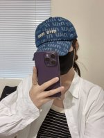 p50 miumiu新款牛仔棒球帽 当下爆热的色系-街头感十足！ 潮流百搭，小红书种草，毒药 get上你们的男朋友，一起Cool