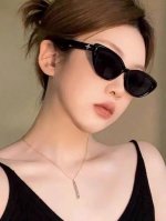 Gentle Moster Gm 2025新款欧美风小框墨镜辣妹个性穿搭潮拍眼镜Ins 猫眼太阳镜女 型号 Siund Net