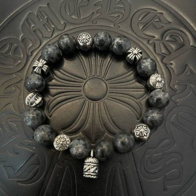 新款 专柜品质 Chrome Hearts克罗心 经典复古多元素鹰眼石手串手链 ，快手 Ins 小红书热门，凹凸造型不同的花纹设计风格呈现出与众不同 十字架童军