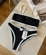 chanel香奈儿中古针织比基尼 分体泳衣 S M L Xl