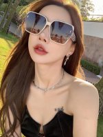 Gucci-尼龙偏光太阳镜 2025开春新款 潮流爆款 时尚方框连体偏光太阳镜 高品质 佩戴舒适 网红潮款墨镜 女士高清尼龙偏光太阳镜 高品质Tr镜框 型号：G