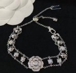 a0337 高级珠宝钻石山茶花手链 全系列都特别美，Choker 手链 耳扣，一套闭眼入 通体925纯银镶嵌工艺 银重12.5克Ga 全部手工镶嵌硅钛料一级钻，