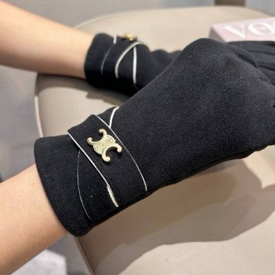 批90 赛琳专柜新品羊毛手套，时尚手套，秋冬保暖加绒内里，上手超舒适柔软、百搭！均码
