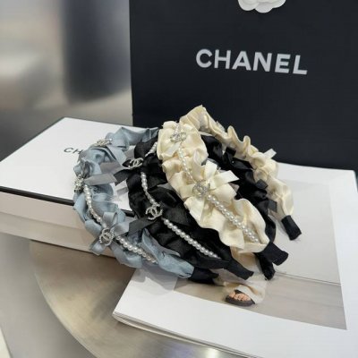 p 60 配包装盒 chanel (香奈儿)小香爆款发箍，名媛范儿十足，小仙女必备…