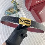 特 古奇 特种皮腰带系列 ，原厂五金精品不锈钢扣，手感柔软舒适 宽3.8Cm