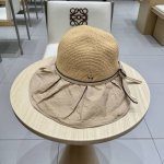 爱马仕夏季新款帽子女针织蝴蝶结遮阳帽防紫外线折叠透气防晒太阳帽