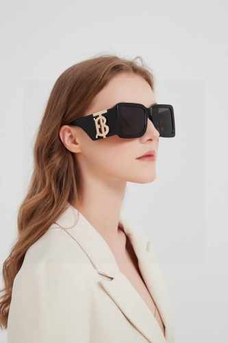Burberry巴宝莉 墨镜女24年新款Be4406U大框B字母Logo潮流太阳眼镜