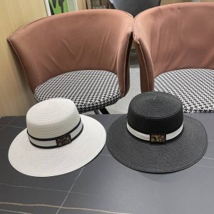 balenciaga 巴黎世家 2025早春新款韩版休闲时尚，质地硬朗，手感非常好，名媛必备！防紫外线大檐遮脸防晒草帽
