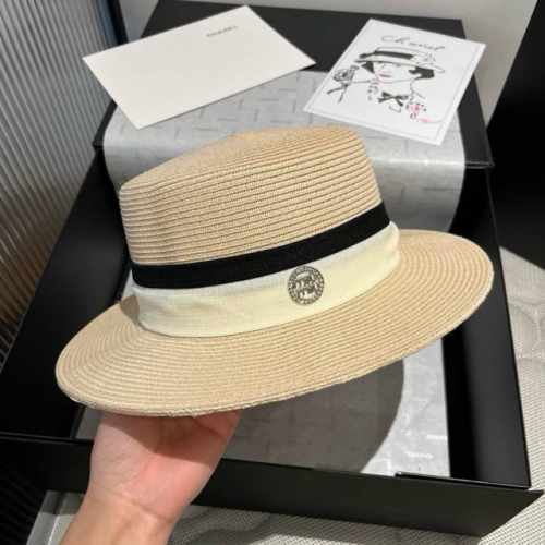 120￥ miumiu缪缪新款平顶礼帽，Pp草面料，头围57Cm