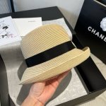 110￥P Chanel香奈儿卷边草帽，头围57Cm