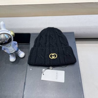 Gucci古奇经典原单蒙口针织毛线帽，采用精选百羊毛面料，超高羊毛成份，手感超柔软，弹性极佳，高档又减龄、超保暖！