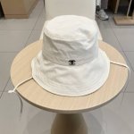 Chanel香奈儿春夏季新款纯色渔夫帽子女户外速干透气薄款防晒遮阳帽